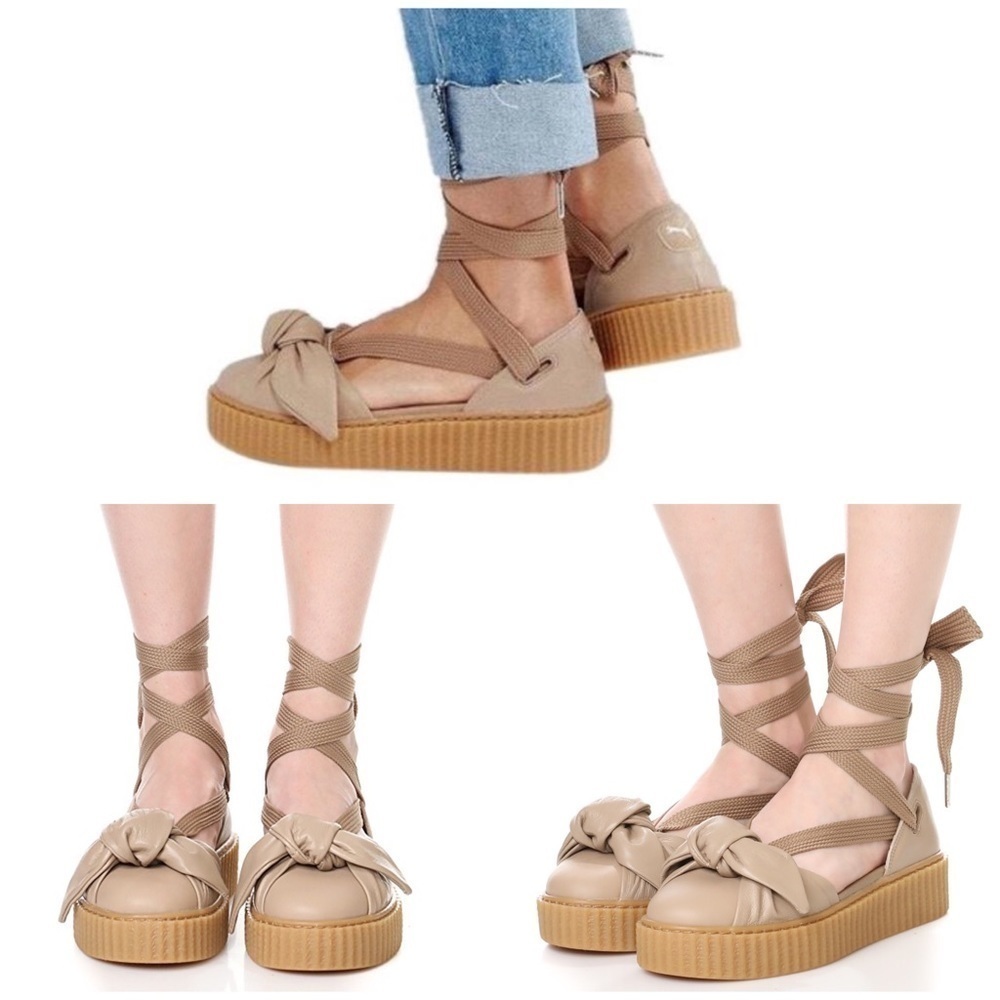 FENTY x PUMA Bow Lace Up Creeper Flatform Sandals​​​​​​​